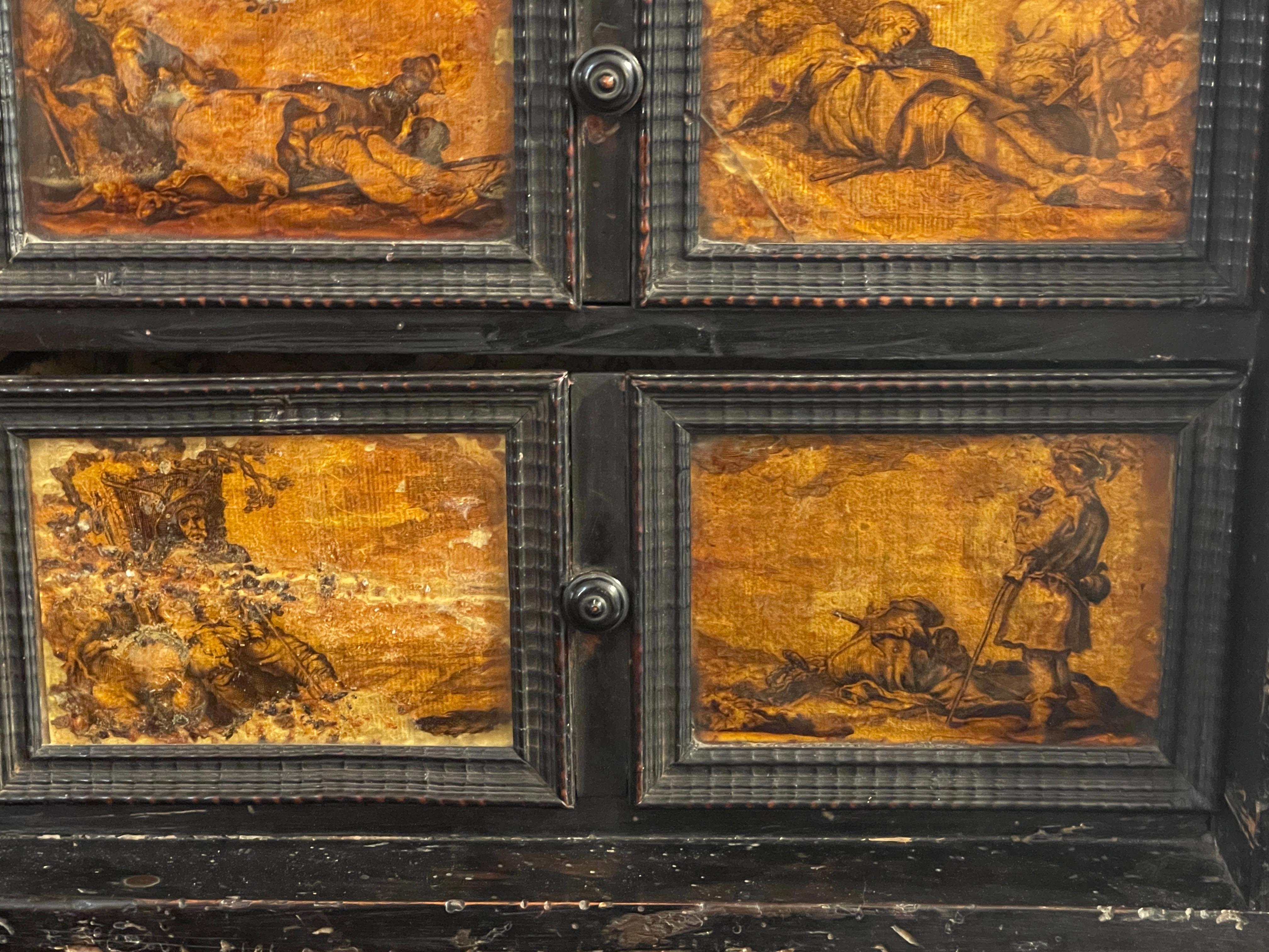 Ancient coin cabinet (cabinet), 1600s, Neapolitan (Cornelis Bloemaert II) For Sale 6