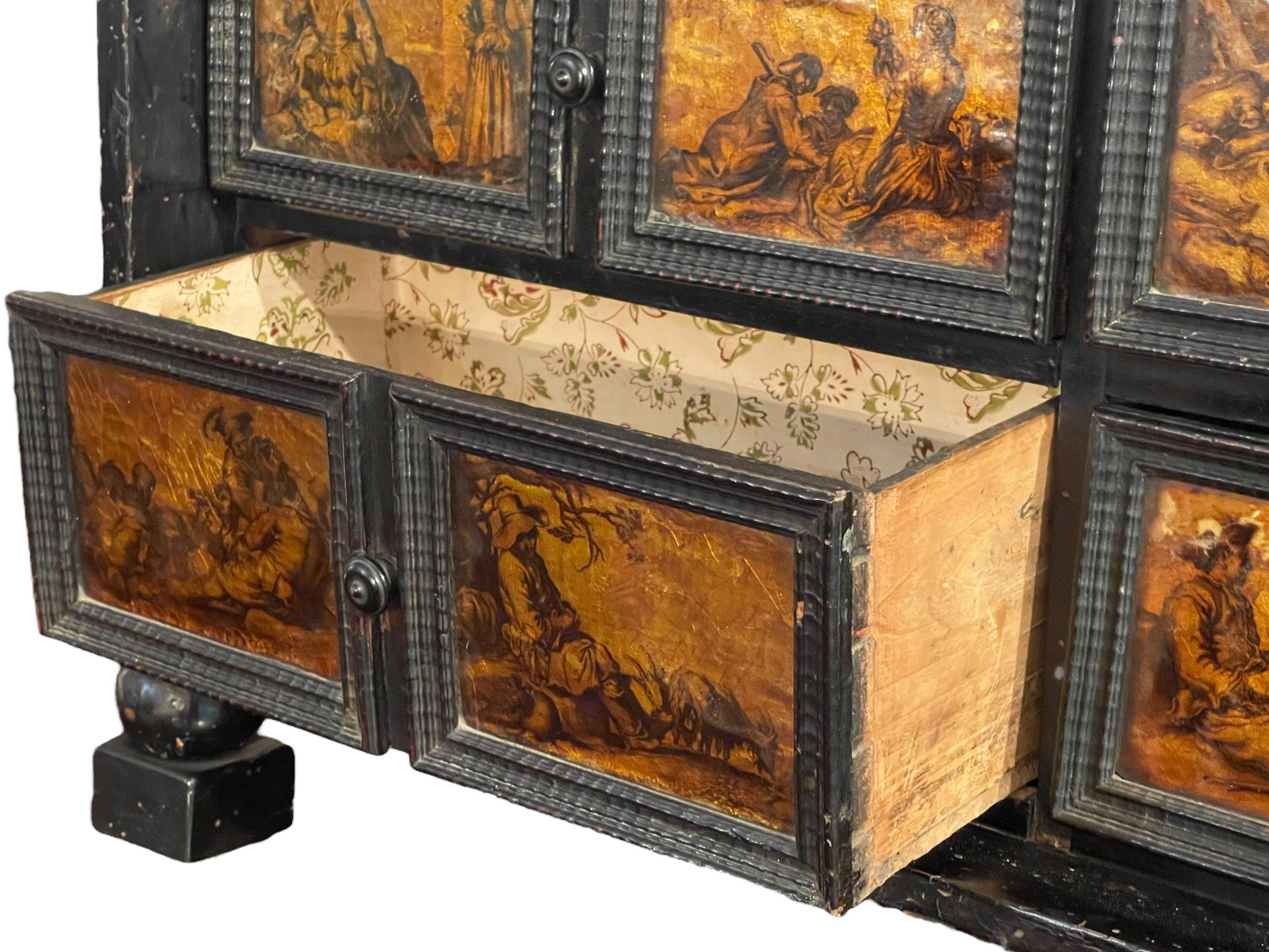 Ancient coin cabinet (cabinet), 1600s, Neapolitan (Cornelis Bloemaert II) For Sale 10