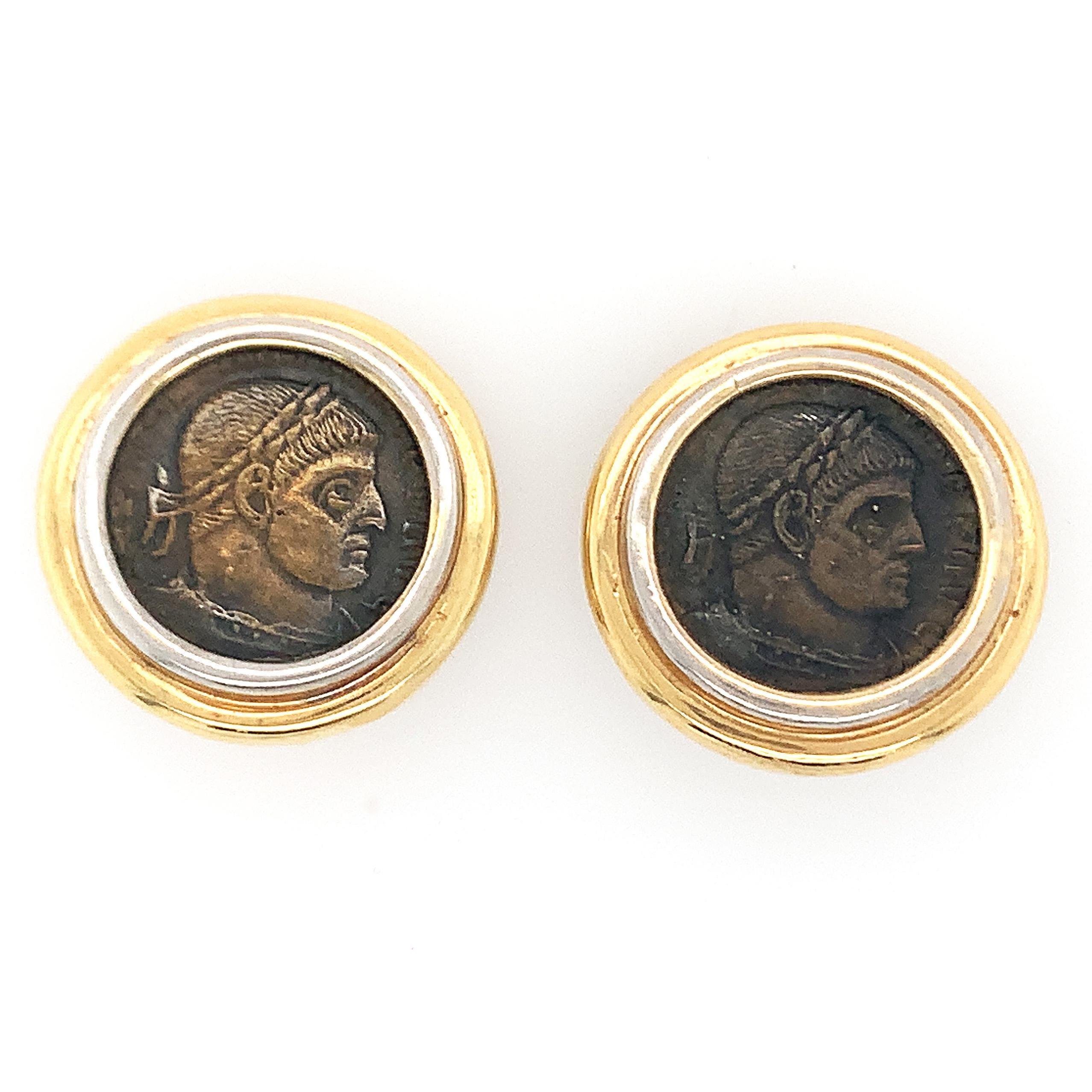 Women's Ancient Coin Earclips For Sale