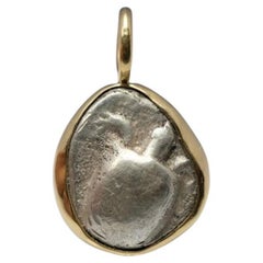 Ancient Coin Pendant. Authentic Islands off Attica, Aegina set in 18k Gold