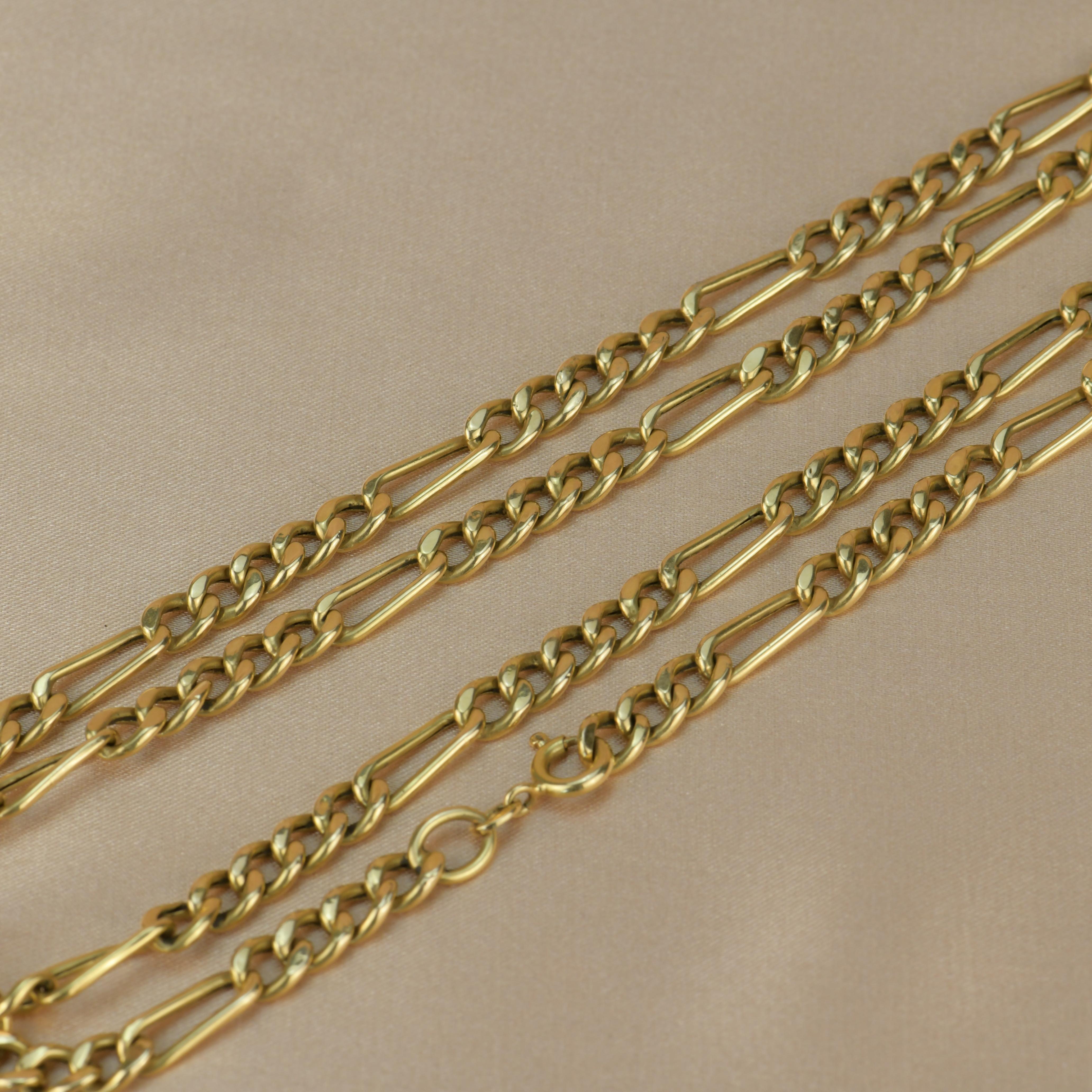 Antike Münze-Halskette mit Anhänger aus 18 Karat Gelbgold im Angebot 3