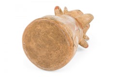 Antico vaso in terracotta policroma in stile Guanacaste / Nicoya della Costa Rica, con scultura figurata