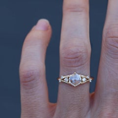 Ancient Cycles Rose Cut Diamond Ring in 14K Gold von Anastassia Sel Schmuck