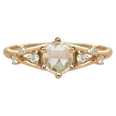 Ancient Cycles Rose Cut Diamond Ring in 14K Gold von Anastassia Sel Schmuck