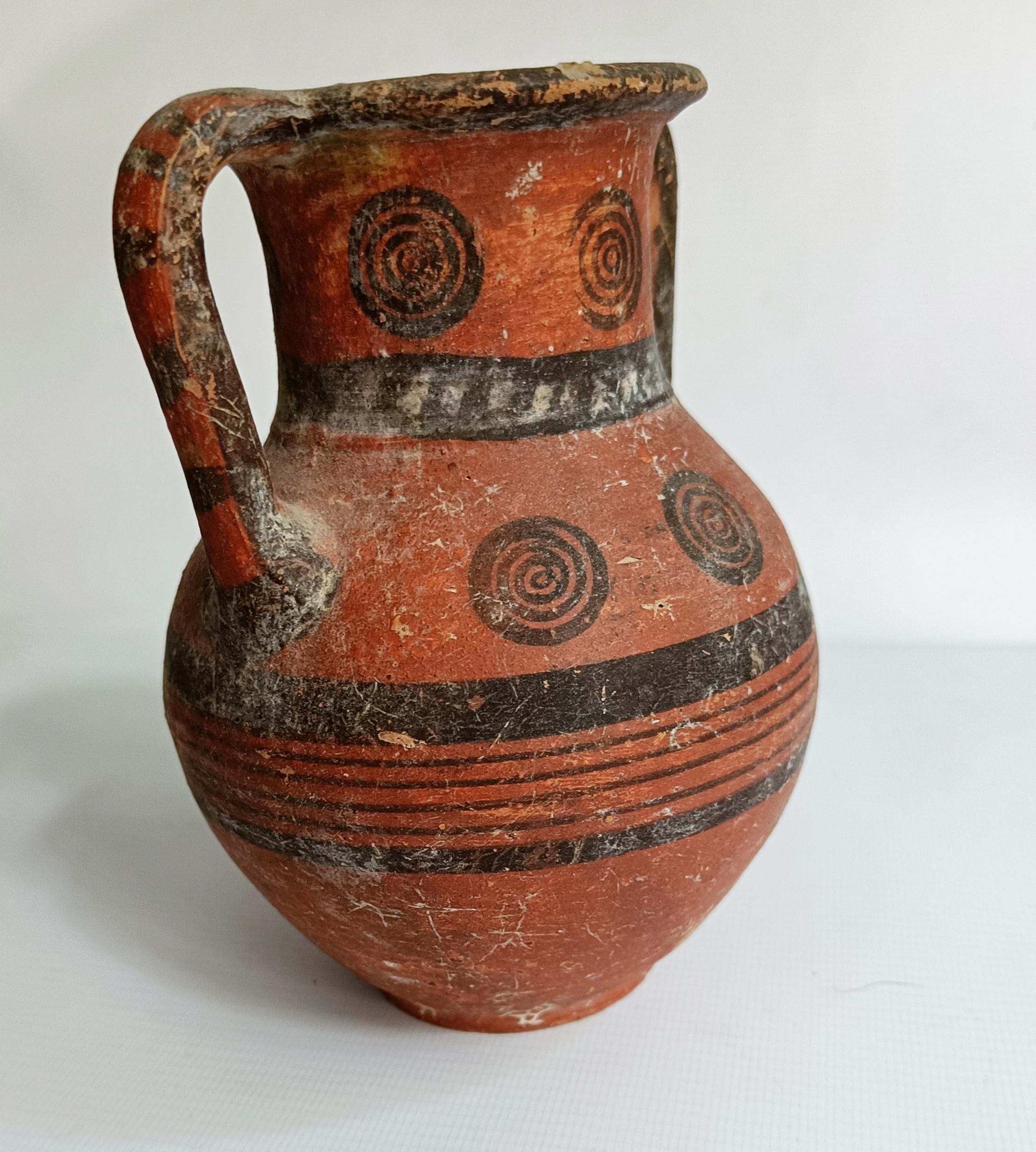 Ancient Cypriot Bichrome Ware Amphora – Black-on-Red Pottery ca. 800–600 BC 1