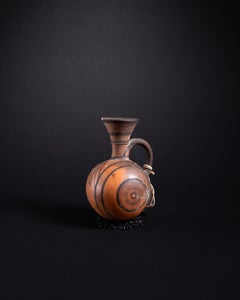 Ancient Cypriot Redware Jug with Painted Geometric Decoration