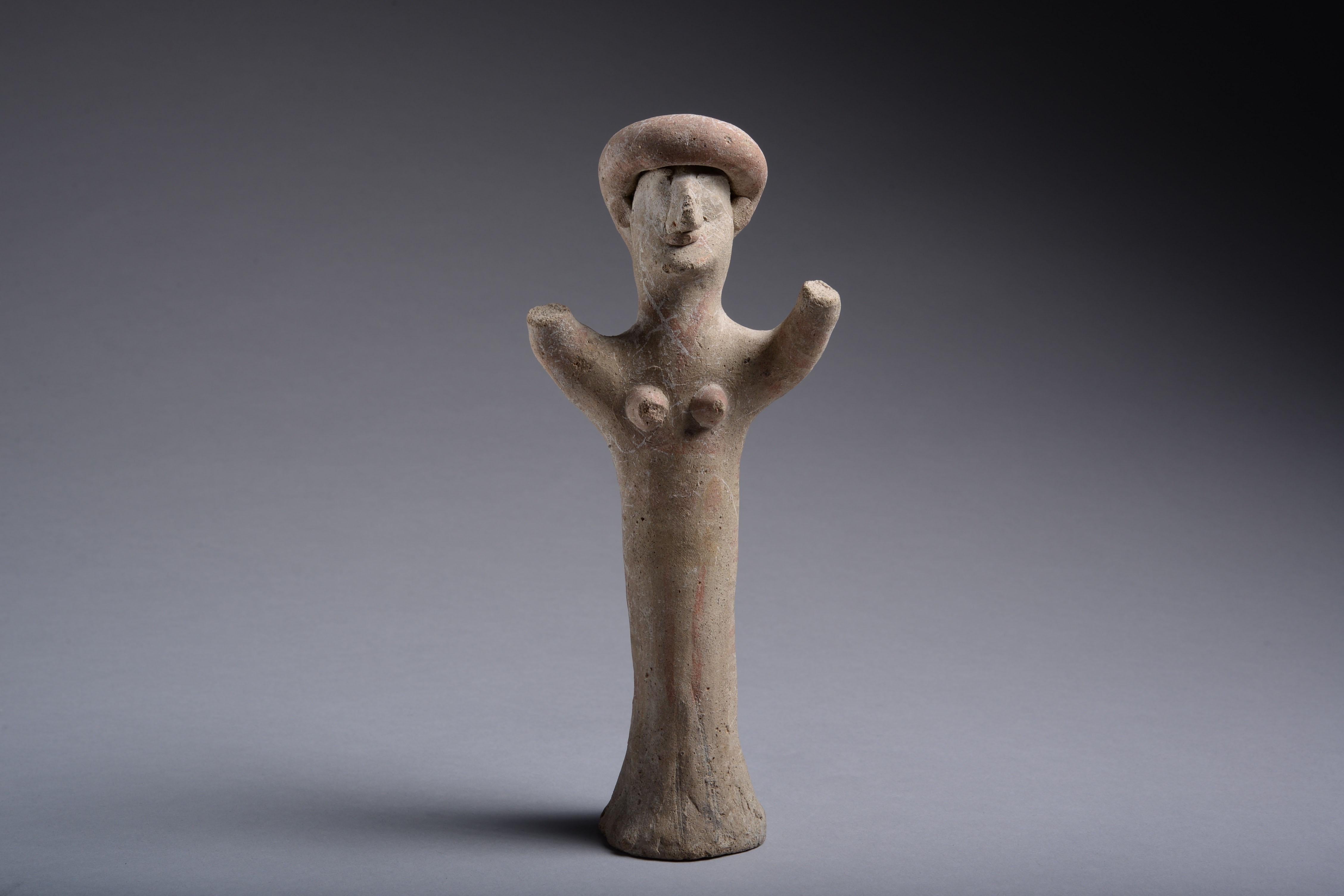 Ancient Cypriot Terracotta Fertility Goddess For Sale at 1stDibs