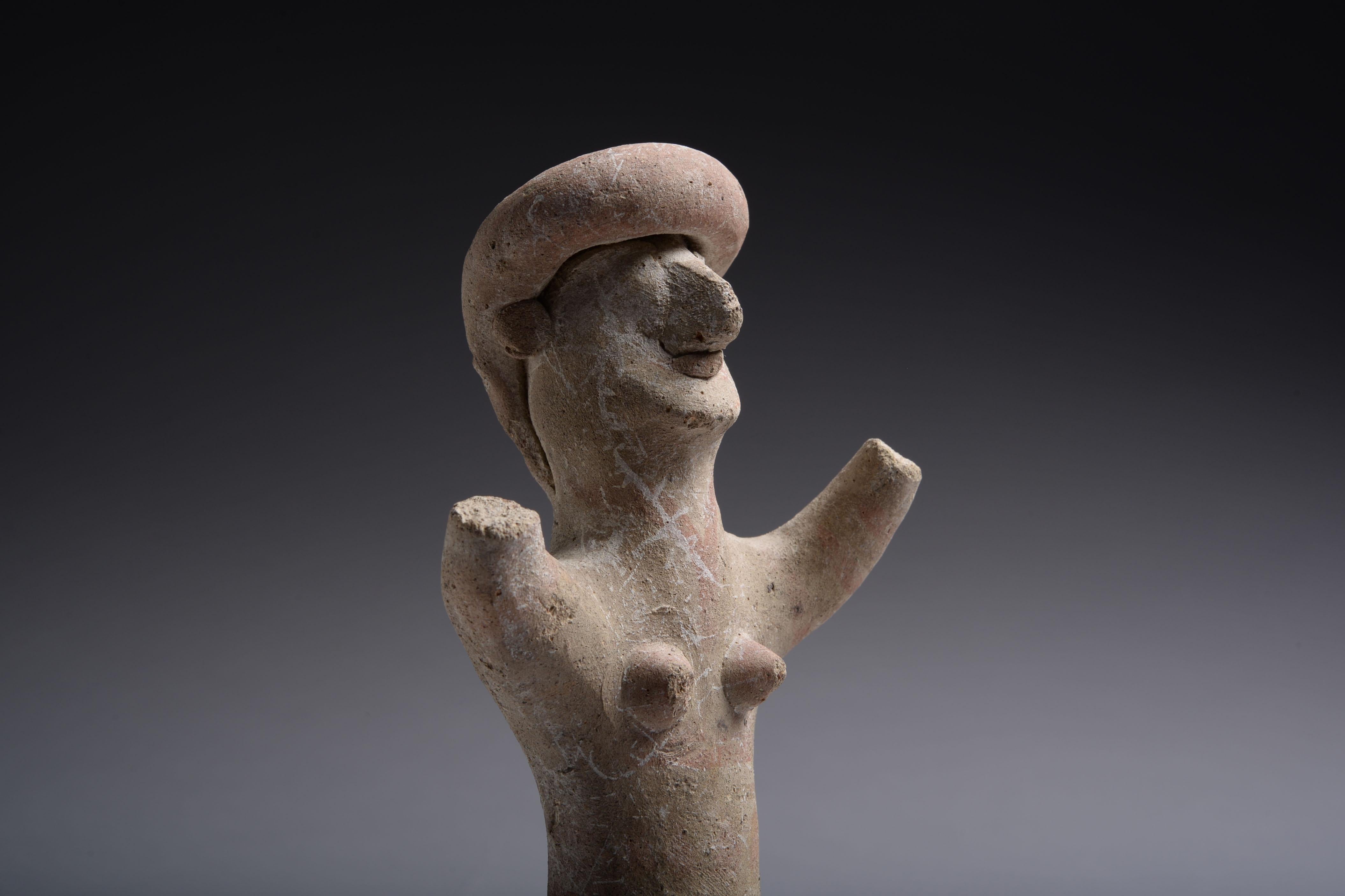 18th Century and Earlier Ancient Cypriot Archaic Terracotta Goddess