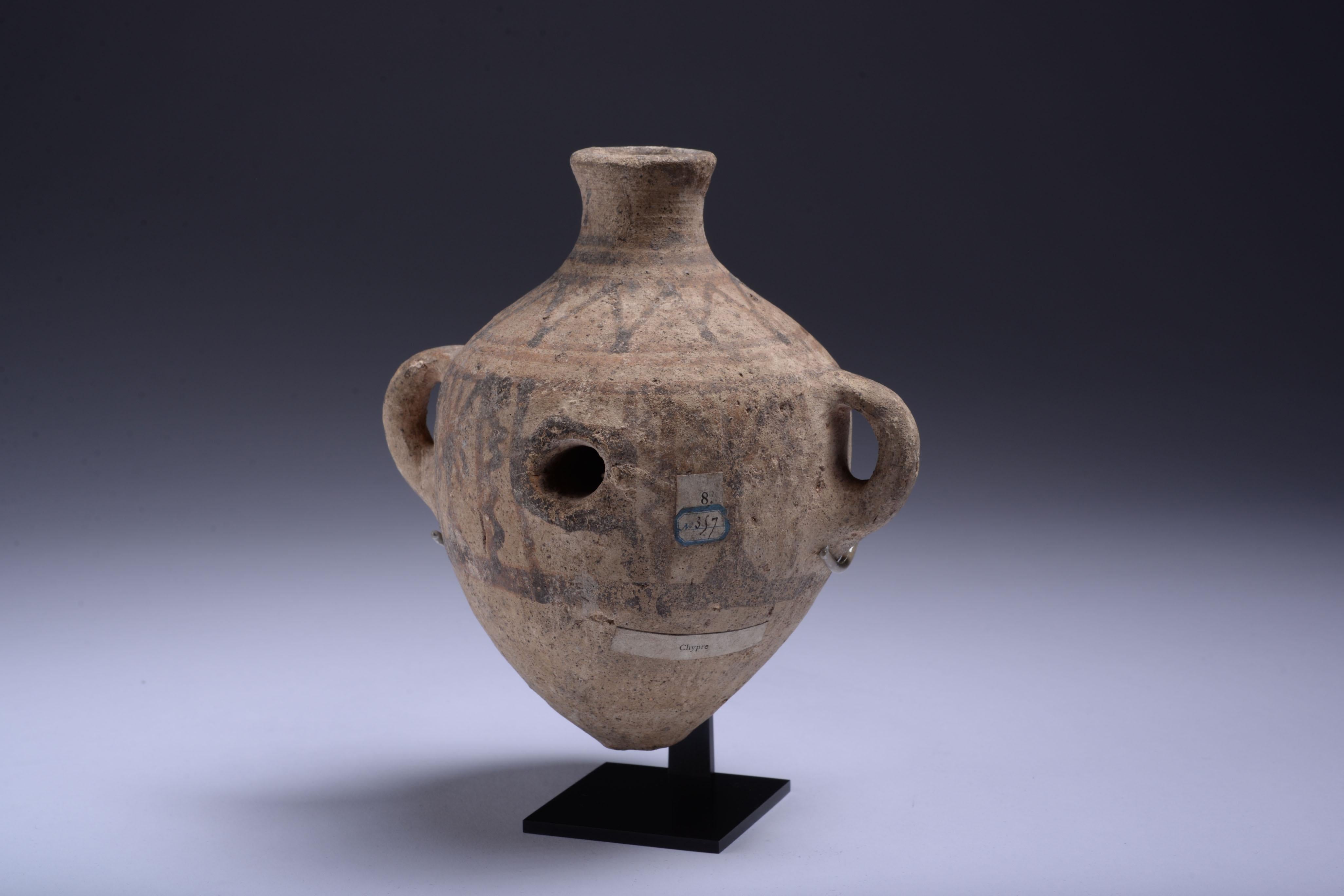 18th Century and Earlier Ancient Cypriot Terracotta Vessel