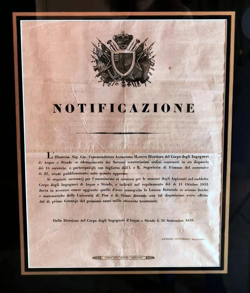 We kindly suggest you read the whole description, because with it we try to give you detailed technical and historical information to guarantee the authenticity of our objects.
The ancient, original document of the Grand Duchy of Tuscany was framed,