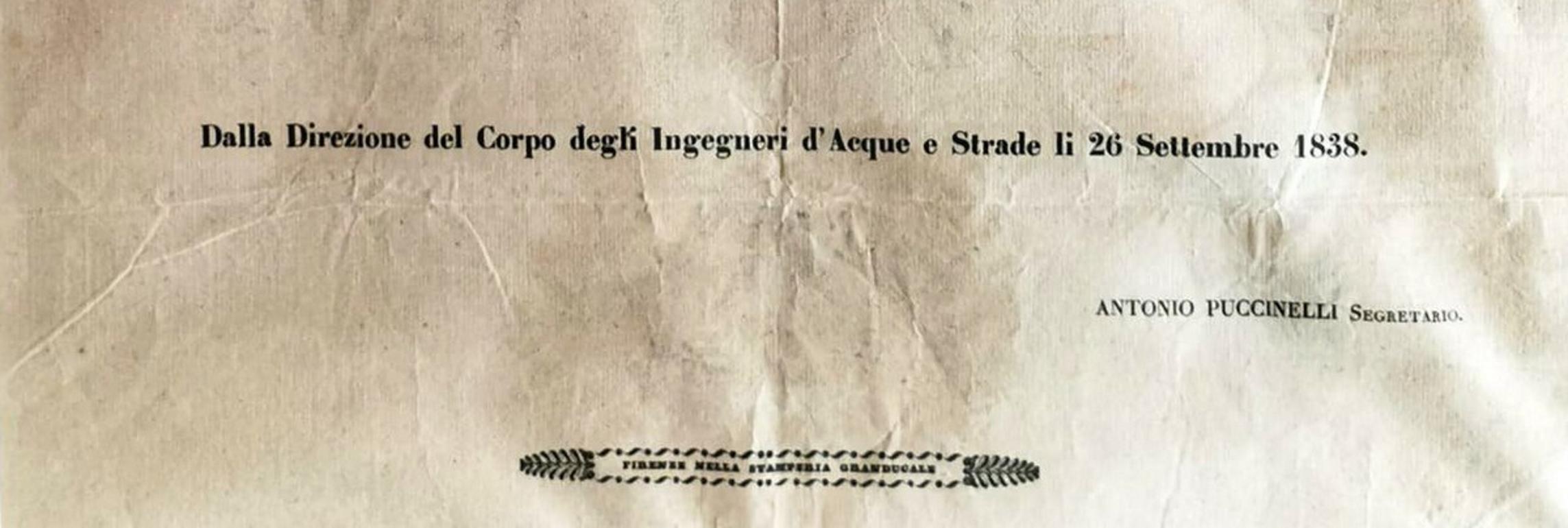 Antike Urkunde des Großherzogtums Toskana Leopold II:: Italien (Vergoldet) im Angebot