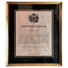 Antico documento del Granducato di Toscana Leopoldo II, Italia