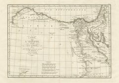 Ancient Egypt and Libya with the Mouths of the Nile, d'Anville, 1818