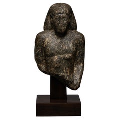 Ancient Egypt Bust of a Naophorus statue in Stone