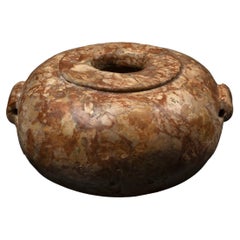 Ancient Egypt Globular Vessel of the "ear" type in Breccia Marble