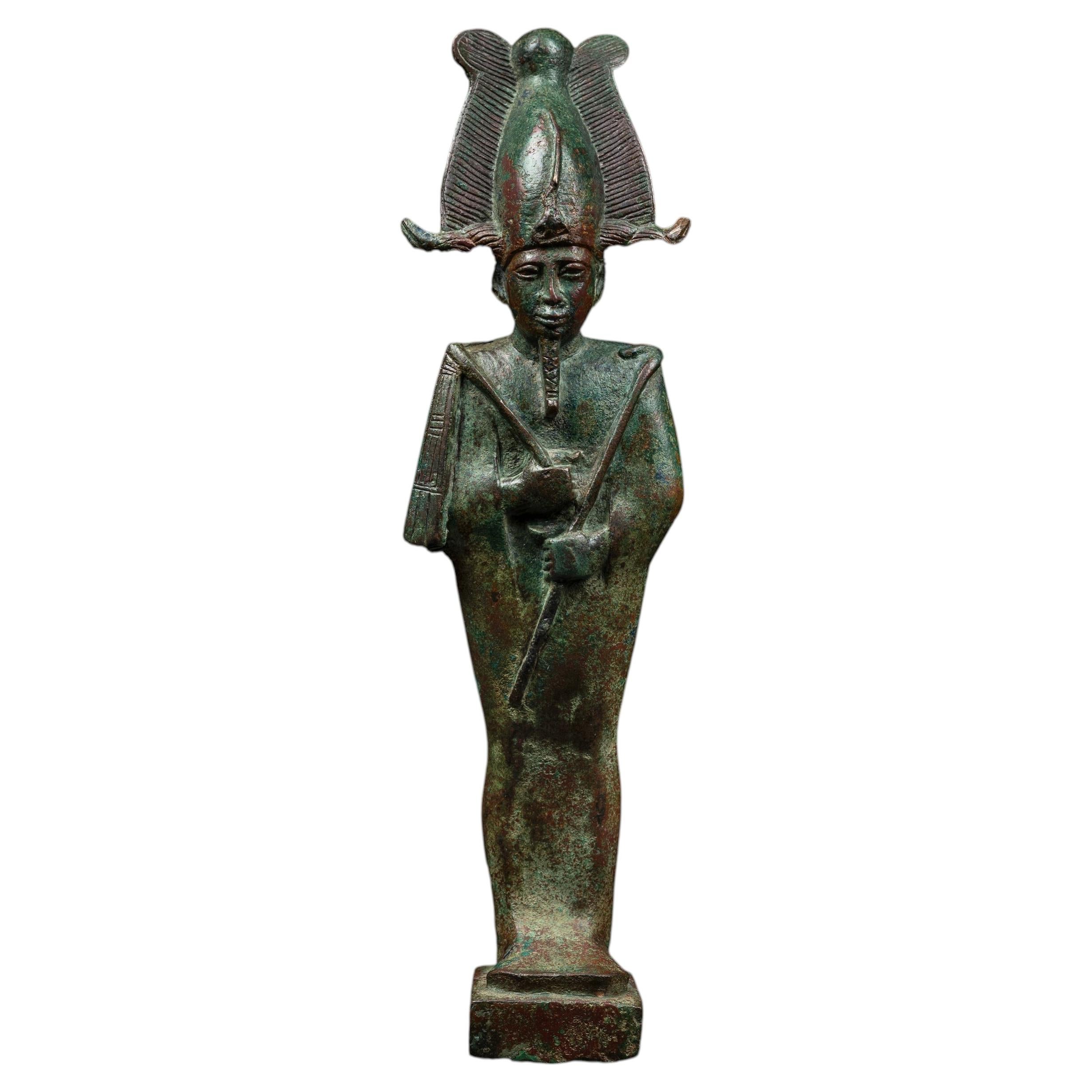 Bronze Osiris Sculpture, Egyptian Style, Late Period, 664-332 BC