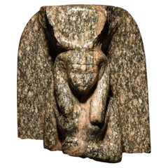 Ancient Egypt Sculpture of the Goddess Isis-Hathor in Diorite