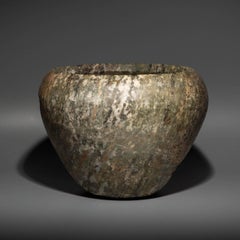 Ancient Egypt Vessel in veined green diorite