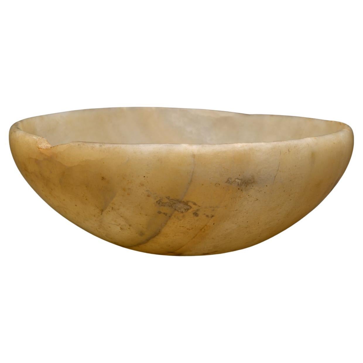 Ancient Egyptian Alabaster Bowl For Sale