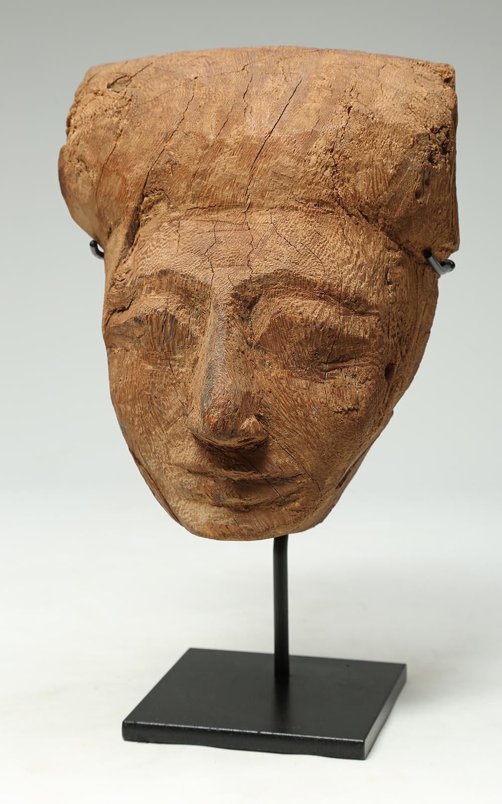 egyptian wooden mask