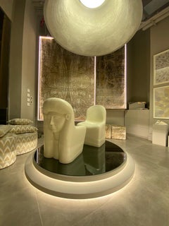 Ancient Egyptian Goddess Hathur Sculptured Chair