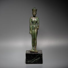 Ancient Egyptian Goddess Neith figure in bronze
