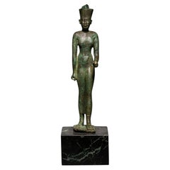 Ancient Egyptian Goddess Neith figure in bronze