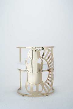 Ancient Egyptian Gold Plated Scarab Armchair