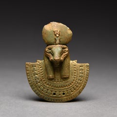 Ancient Egyptian Green Faience Aegis