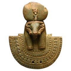 Ancient Egyptian Green Faience Aegis