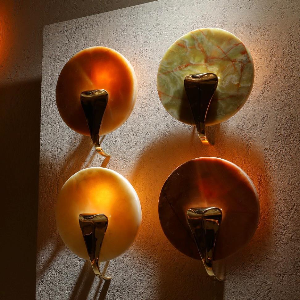 Egyptian Revival Ancient Egyptian Inspired Cobra Sundisk Lighting For Sale
