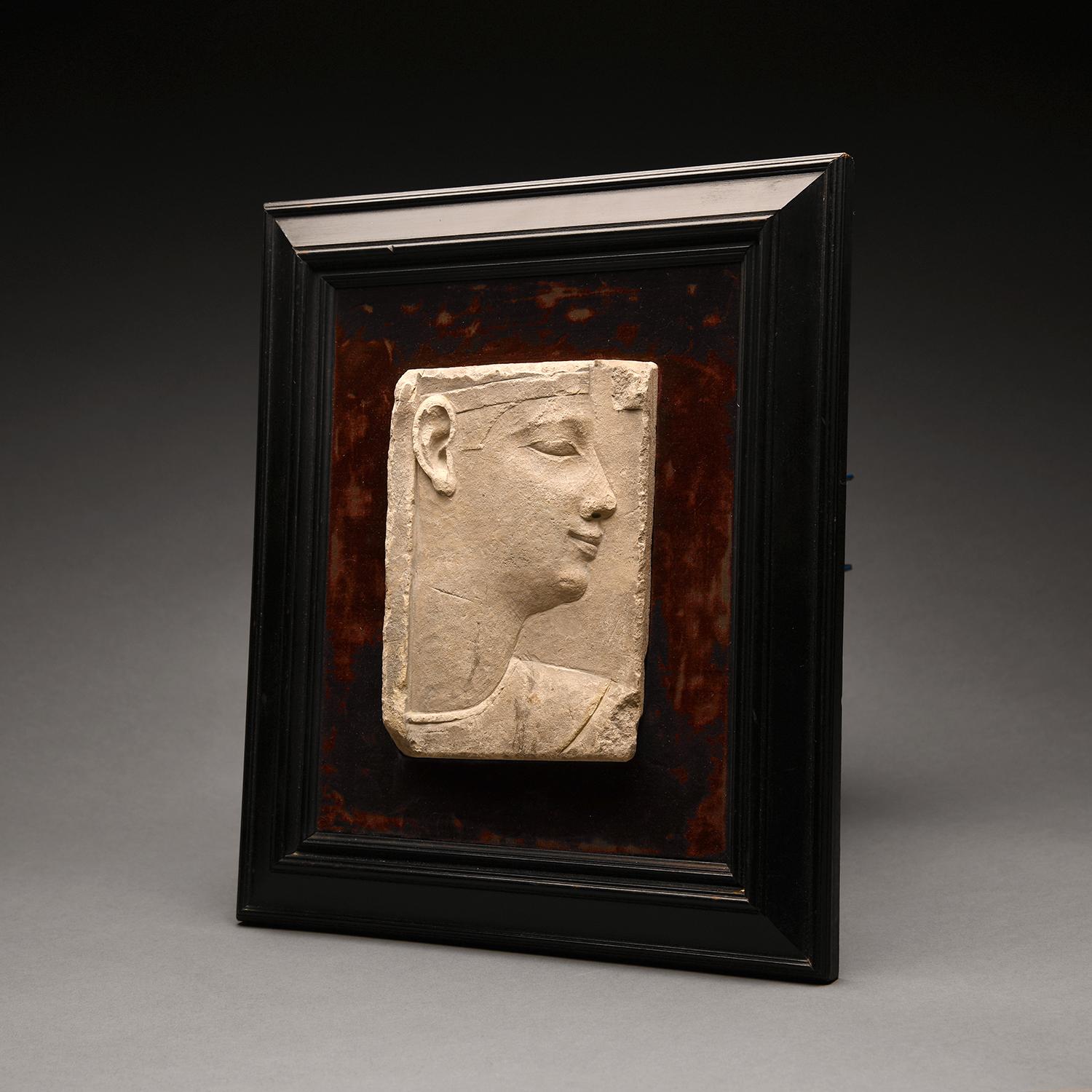 Ancient Egyptian Limestone Sculptor's Model In Excellent Condition For Sale In Los Angeles, CA