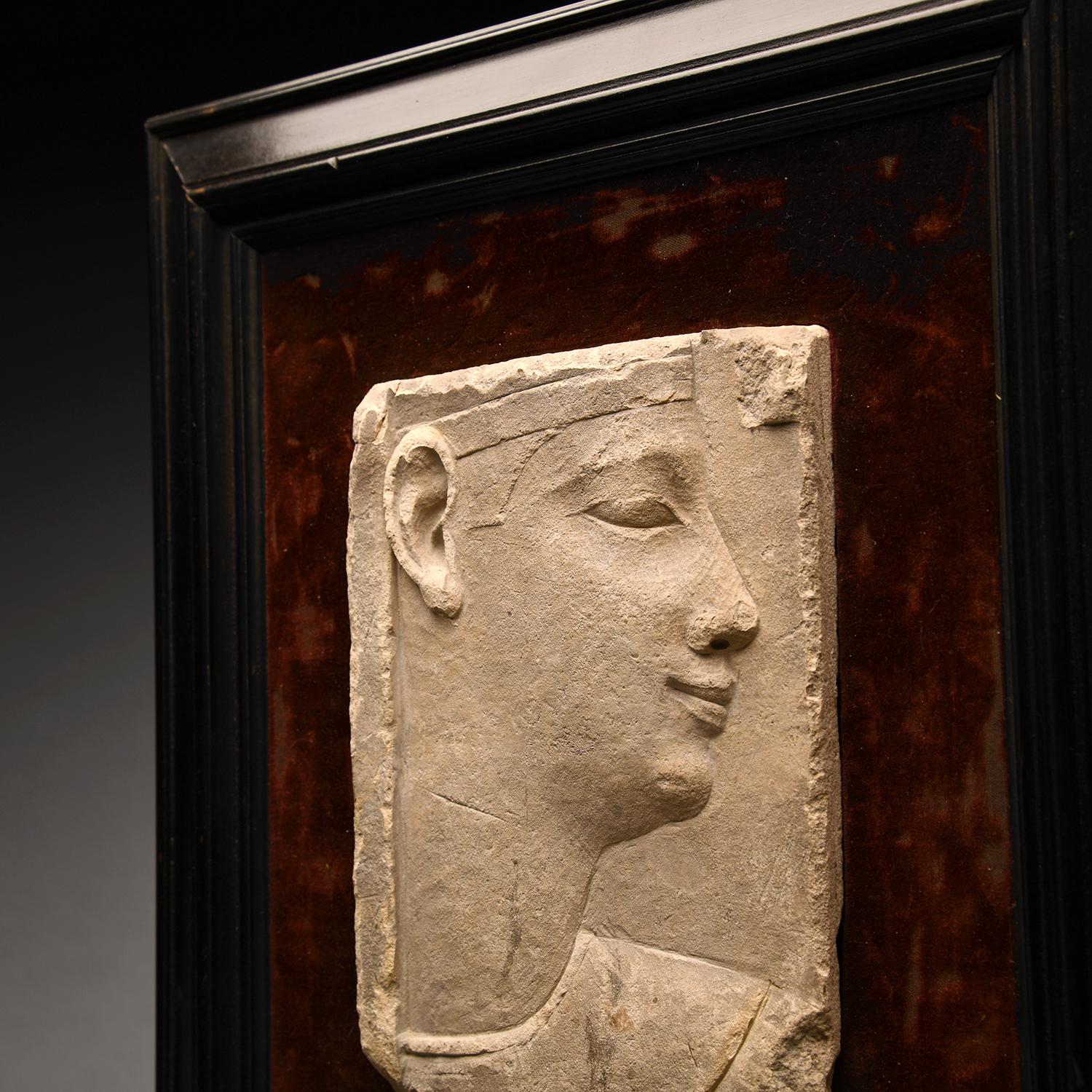 18th Century and Earlier Ancient Egyptian Limestone Sculptor's Model For Sale