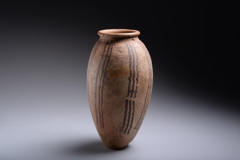 Ancient Egyptian Predynastic Pottery Jar, 3600 BC For Sale at 1stDibs