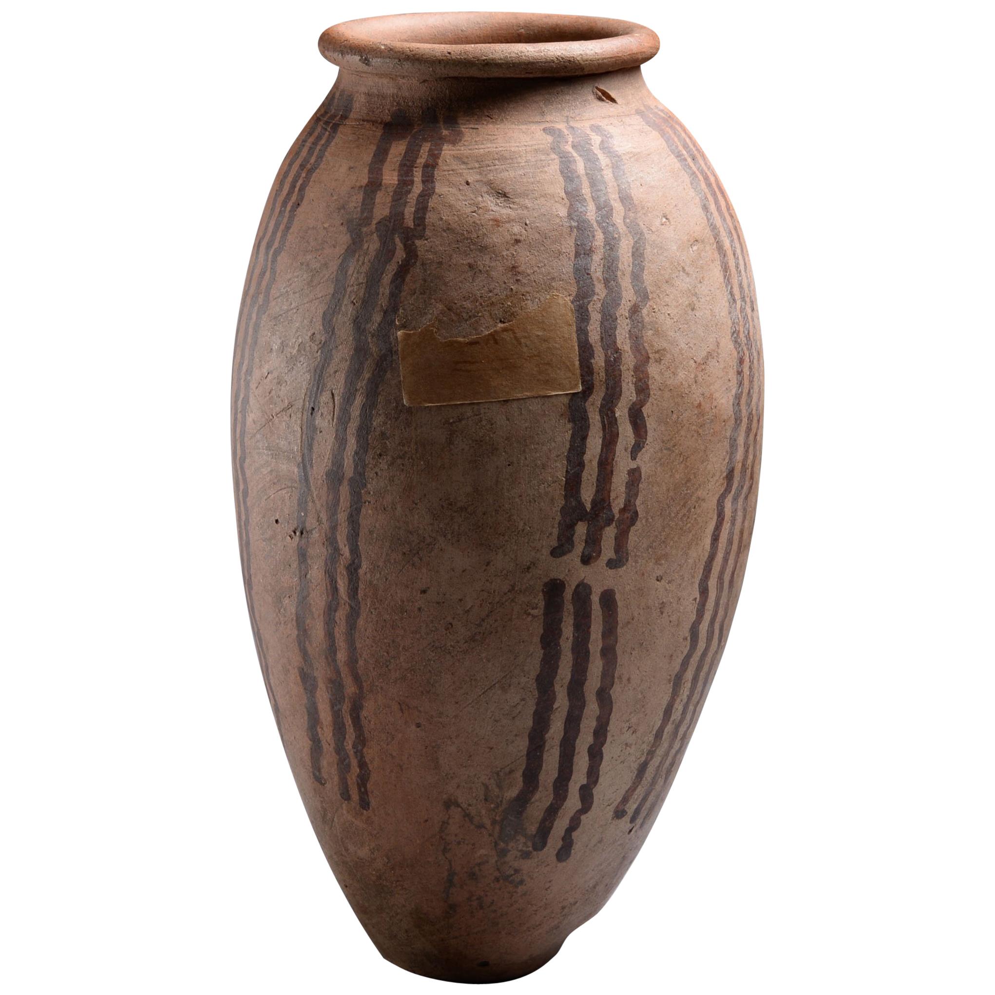 Egyptian Predynastic Naqada II Pottery Jar