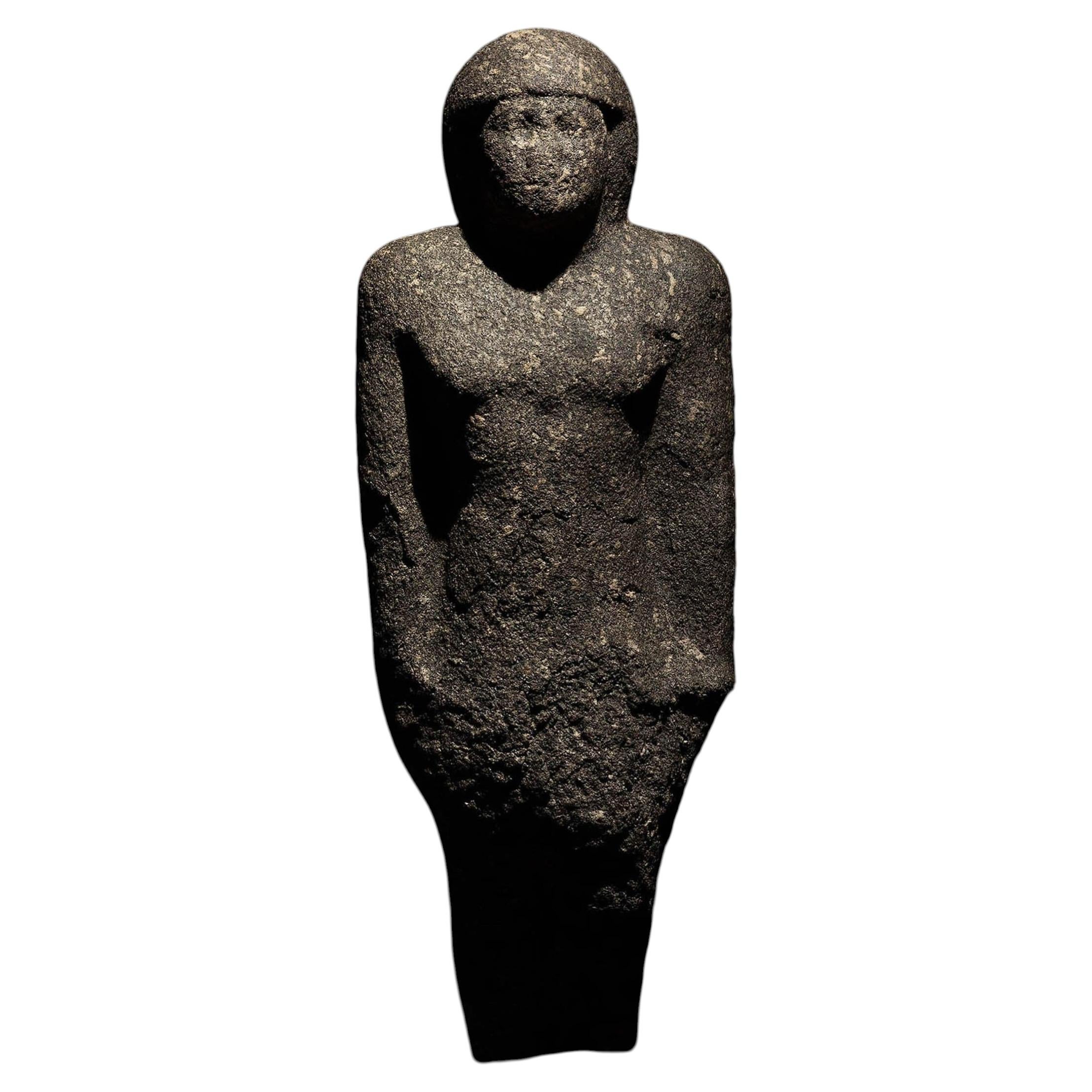 Ancient Egyptian Sculpture of a Noble in Granodiorite