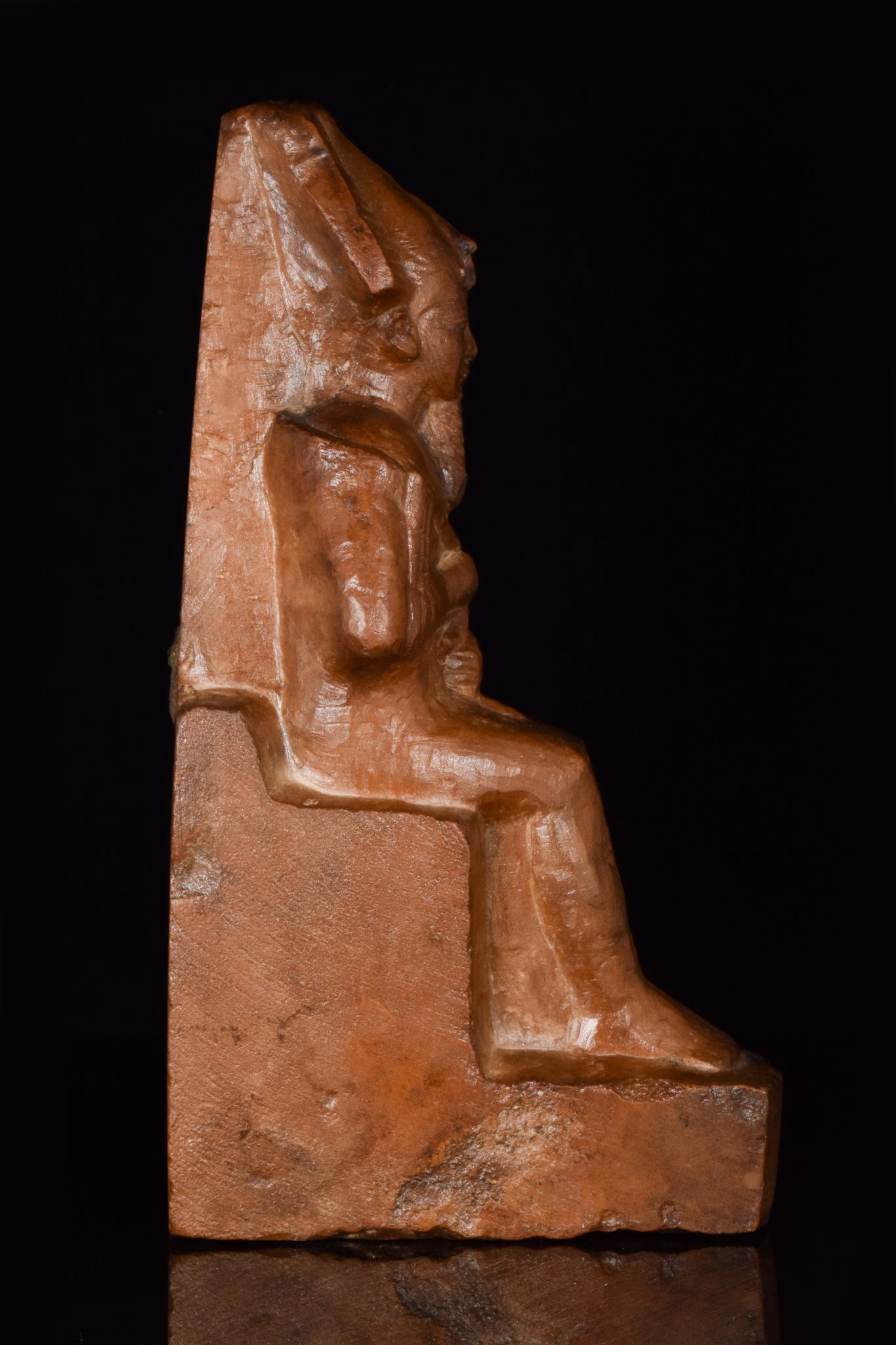 18th Century and Earlier Ancient Egyptian Stone Figure of the God Osiris