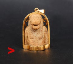 Ancient Egyptian Taweret Pendant solid 18K / 7.3gr