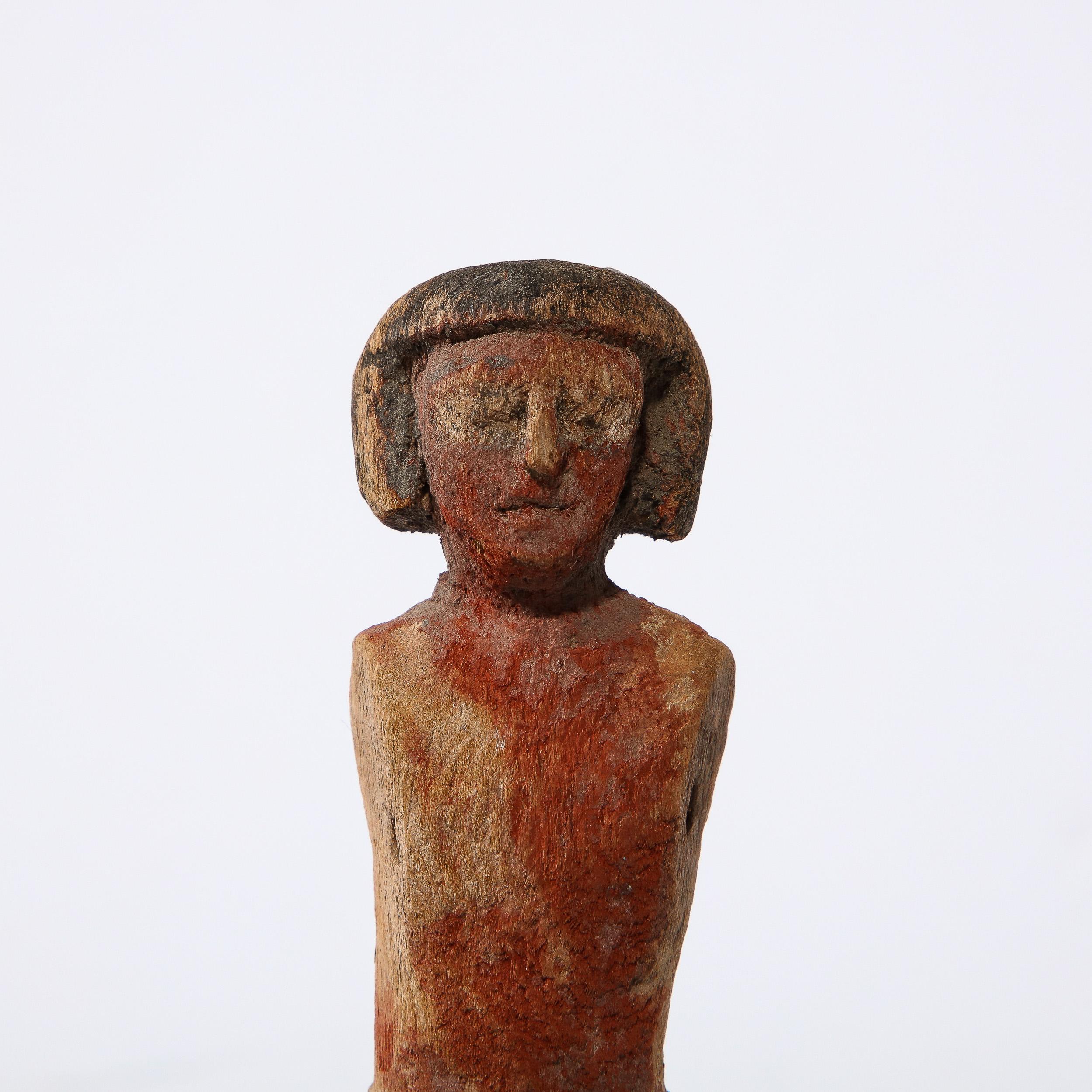 Ancient Egyptian Tomb Oarsman in Painted Wood 8