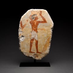 Ancient Egyptian Wall-Painting Fragment