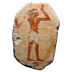 Ancient Egyptian Wall-Painting Fragment