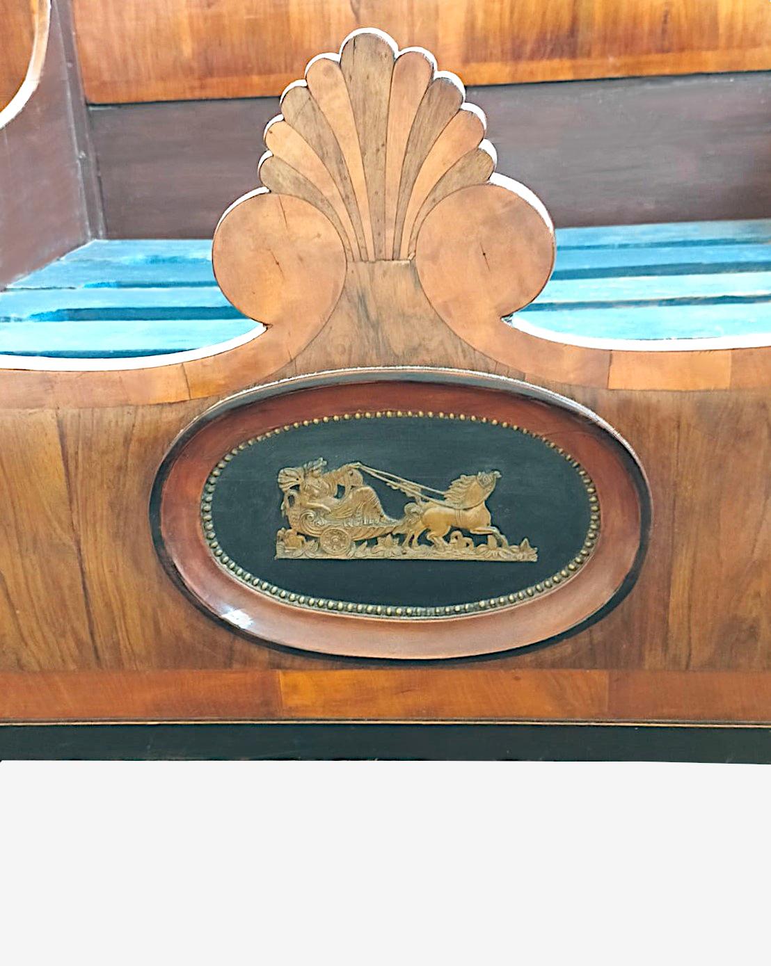 Early 19th Century Ancient Empire Period Bed, Large and Completely Original For Sale