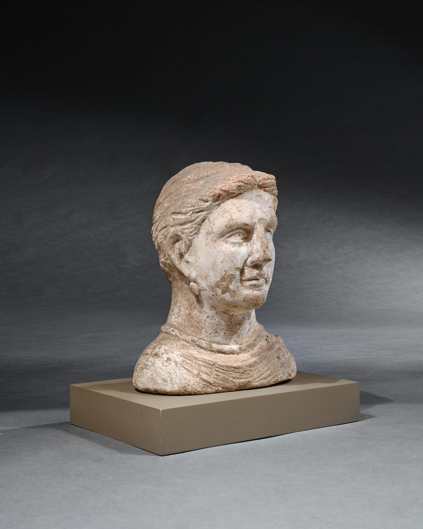 Ancient Etruscan Votive Female Bust 4th Century Bc 2