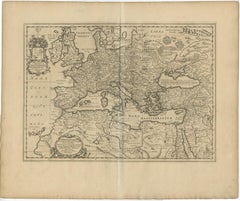 Ancient Europe Map 1652, Europa Antiqua – Nicolas Blancardus, Roman World