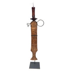 Antigua Espada Fang Ntsakh Ou Fa Pueblo Fang Gabón Arte Africano Congo Siglo XIX