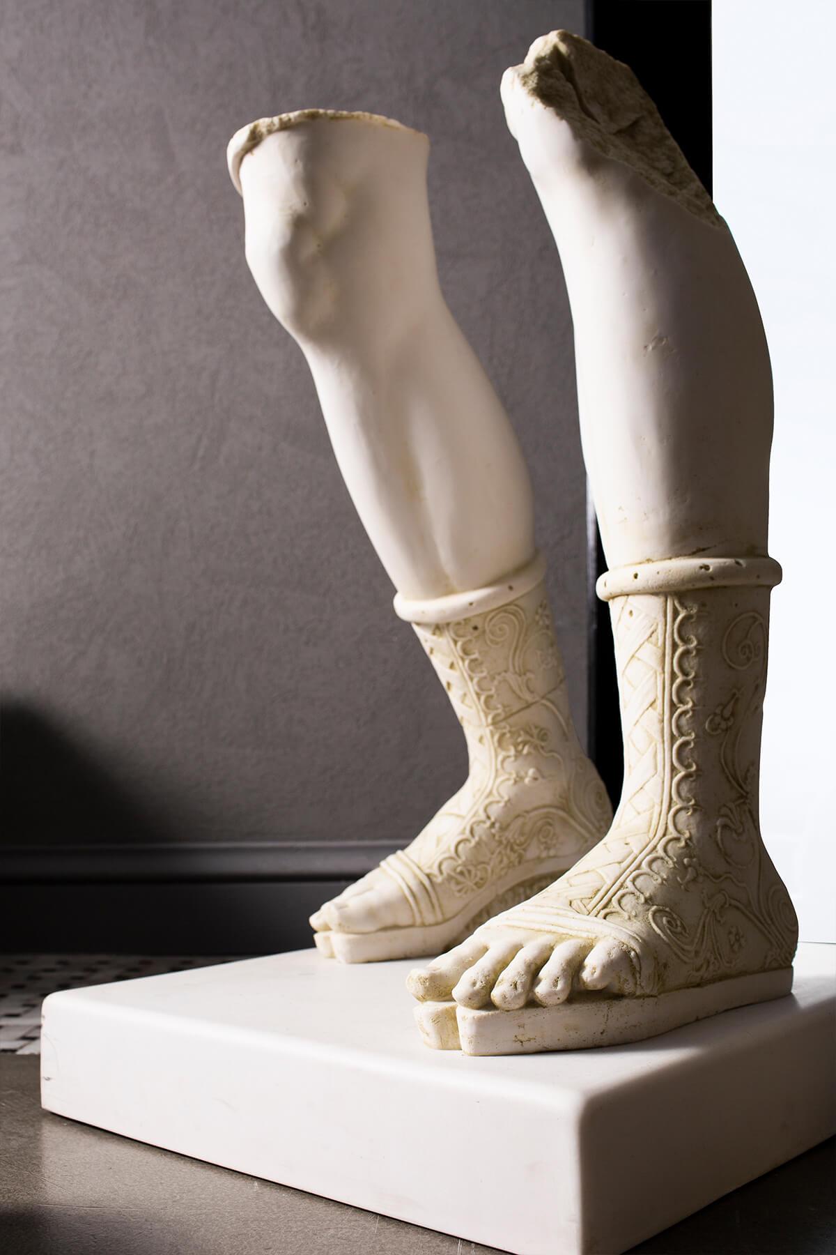 Ancient Feet Statue with Compressed Marble Powder 'Istanbul Museum' In New Condition In İSTANBUL, TR
