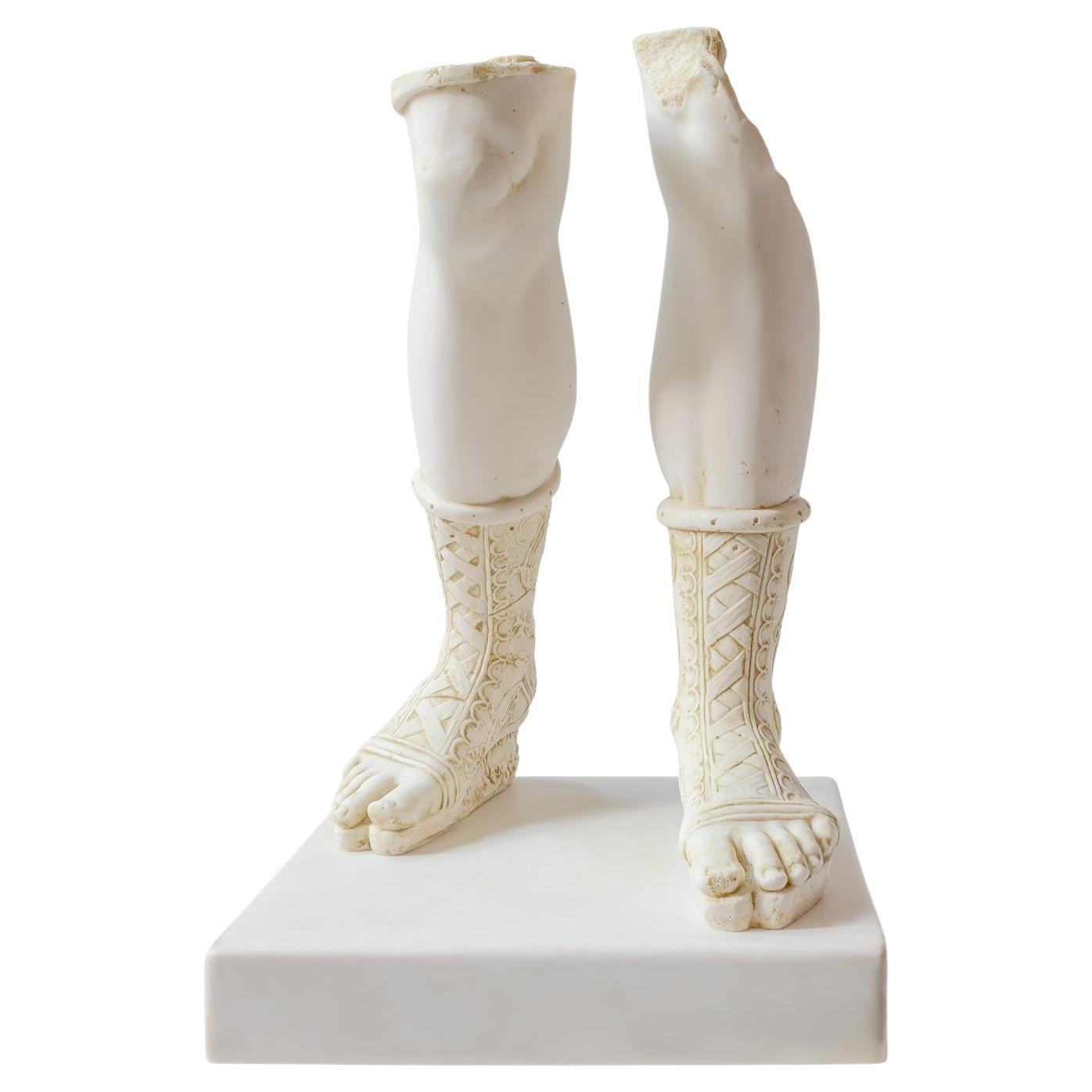 Ancient Feet Statue with Compressed Marble Powder 'Istanbul Museum'