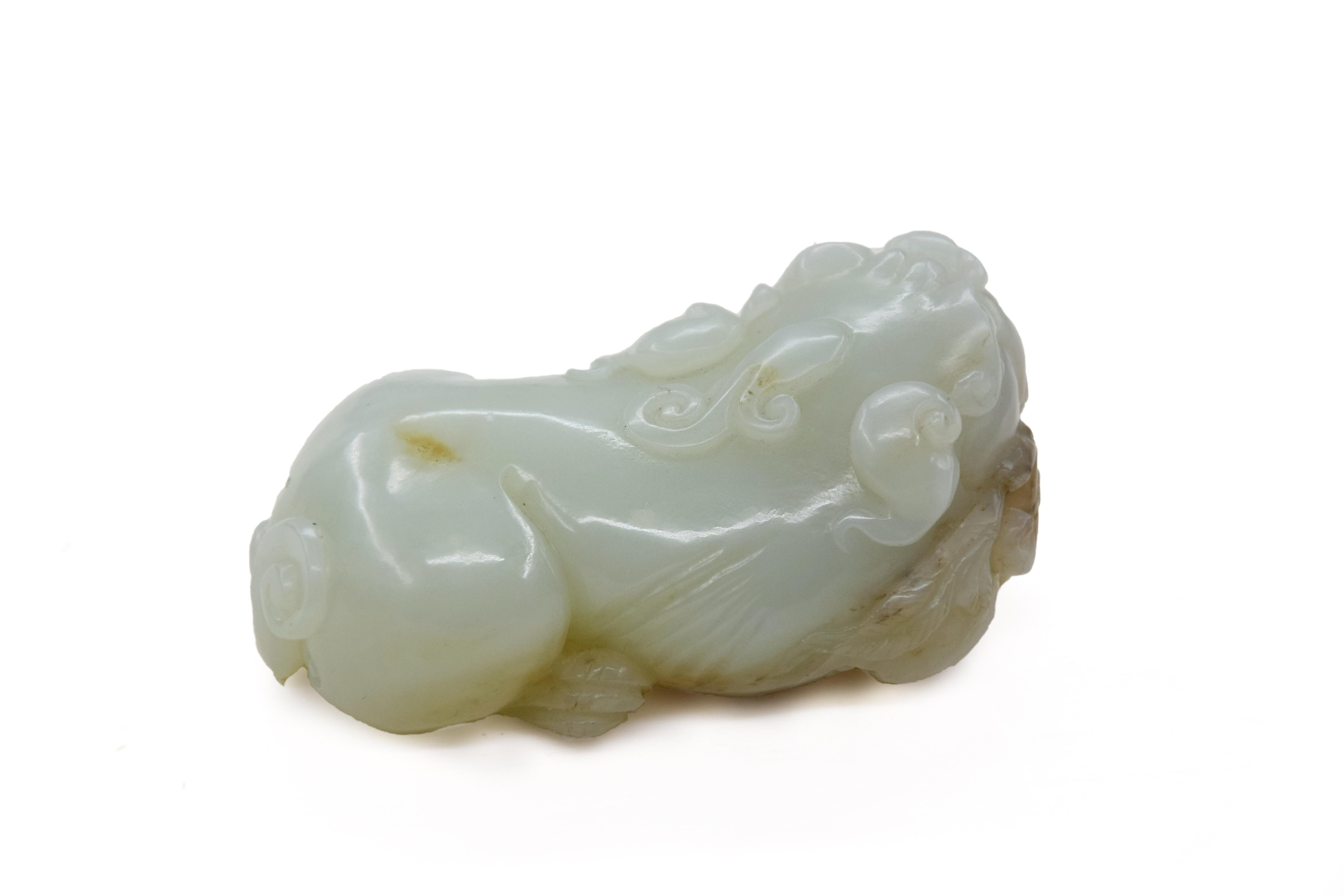 Foo Dog is a decorative object realized by Anonymous manufacturer at the half of XIX century in China. This precious object was made entirely of jade

Good conditions.

 Foo Dog or Pho Dog, is a traditional Chinese architectural ornament.