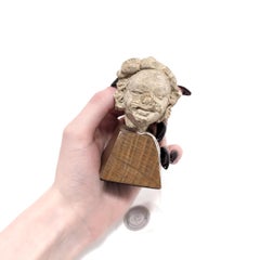 Ancient Gandharan Miniature Stucco Bust of a Man, ca. 5th Century