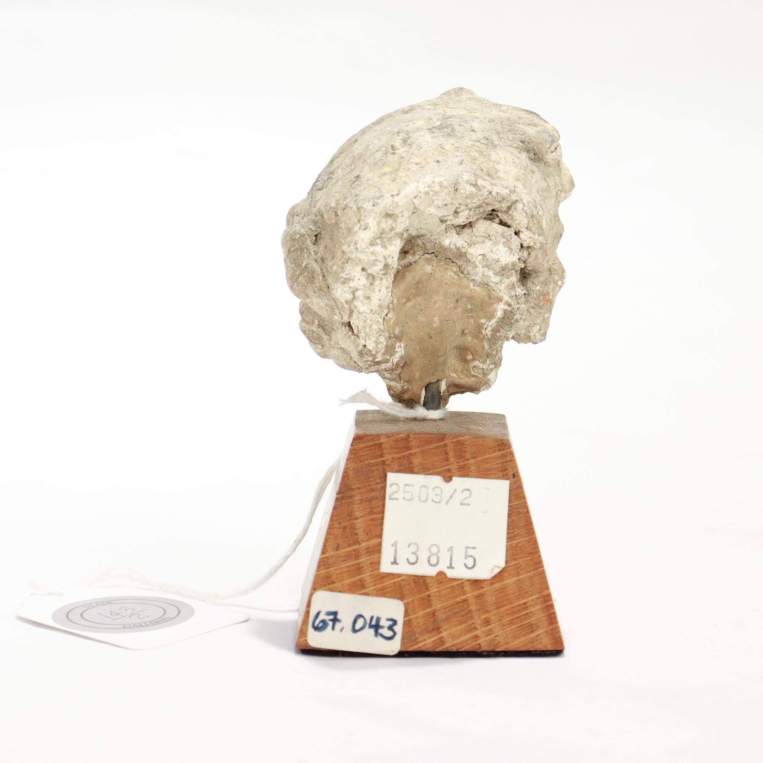 Ancient Gandharan Miniature Stucco Bust of a Man, ca. 5th Century For Sale 1